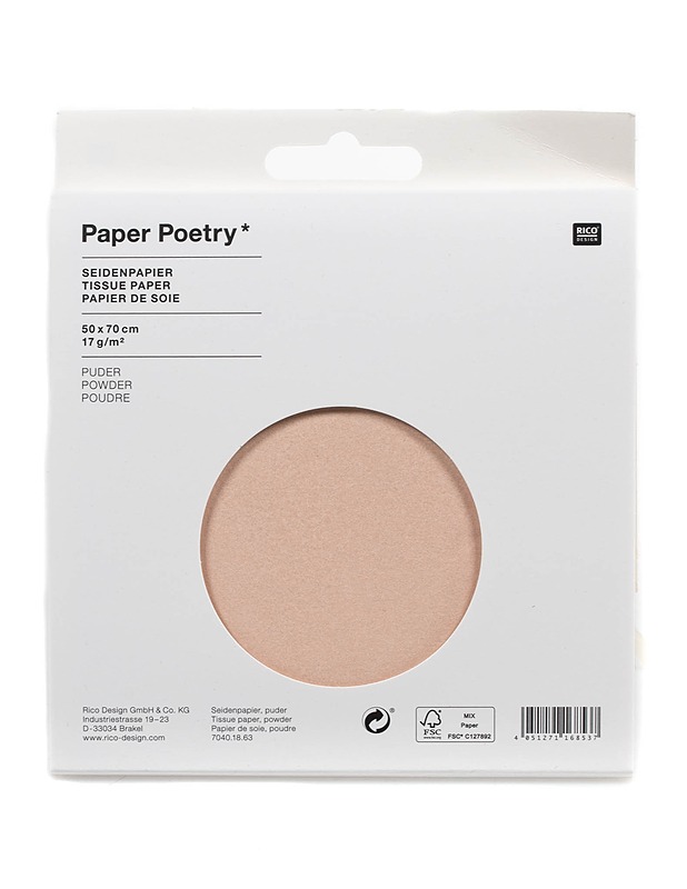PAPER POETRY silkkipaperi, 5 kpl - Askartelu - 10105022708 - 0