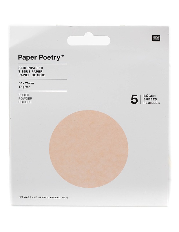 PAPER POETRY silkkipaperi, 5 kpl - Askartelu - 10105022708 - 1