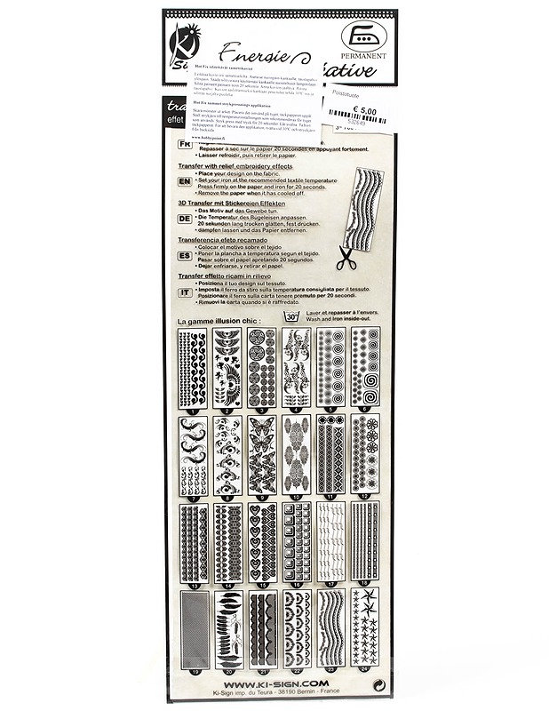 Transfert thermocollant silityskuvia, sulat - Ompelu - 10105032590 - 1