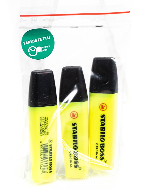 STABILO yliviivaustussi, 3 kpl - Askartelu - 10105070437 - 1