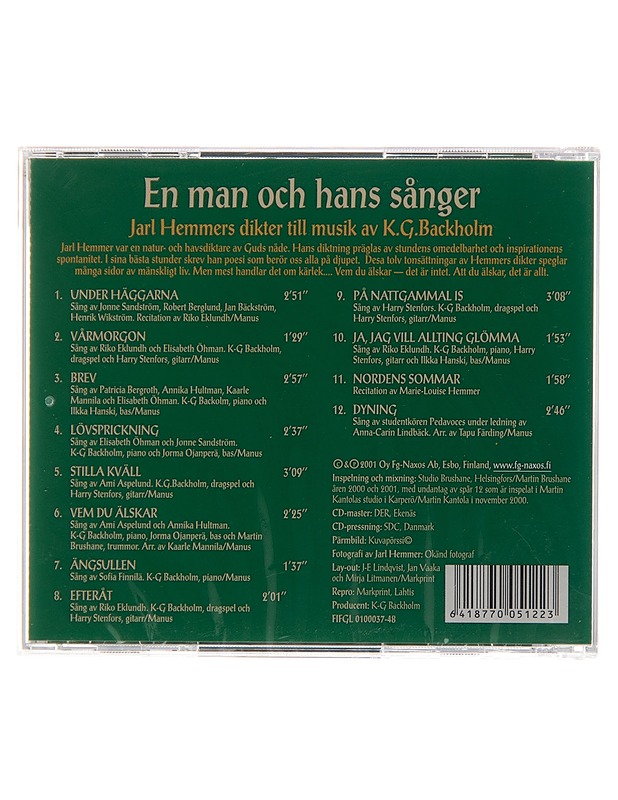 En man och hans s=C3=A5nger - CD - CD-levyt - 10105098147 - 1