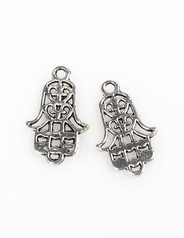 Hamsa amuletti kaksi syd=C3=A4nt=C3=A4, 2 kpl - Askartelu - 10105102023 - 1