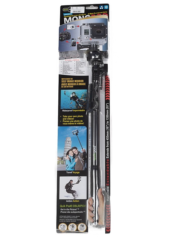 QUIK POD MONOPOD selfietikku - Muut urheiluvälineet ja vapaa-aika - 10105115355 - 0