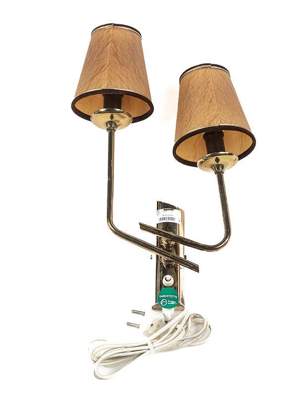 Kullanvärinen seinävalaisin kahdella lampulla - Designsuosikit - 10105131354 - 0