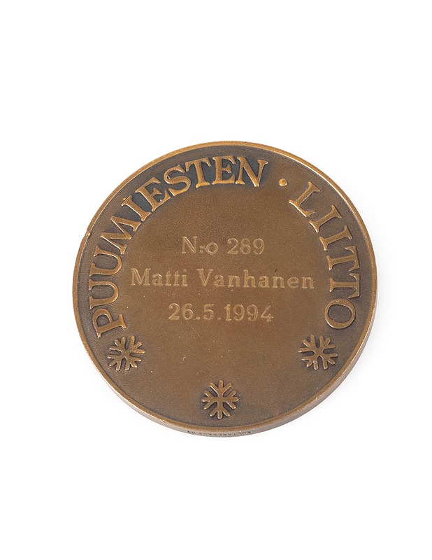 KULTAKESKUS Puumiesten liito mitali - Koriste-esineet - 10105131919 - 0
