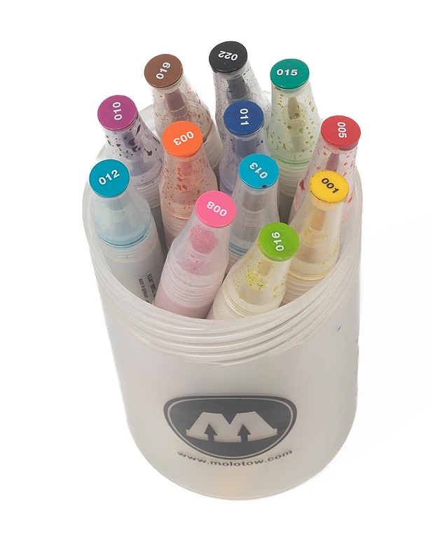 MOLOTOW Aqua Twin uudelleen t=C3=A4ytett=C3=A4v=C3=A4 tussi, 12 kpl - Askartelu - 10105141665 - 0