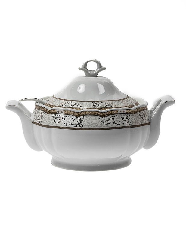 MEI YUAN Fine Porcelain tarjoilukulho kauhalla - Tarjoiluastiat - 10105146207 - 0