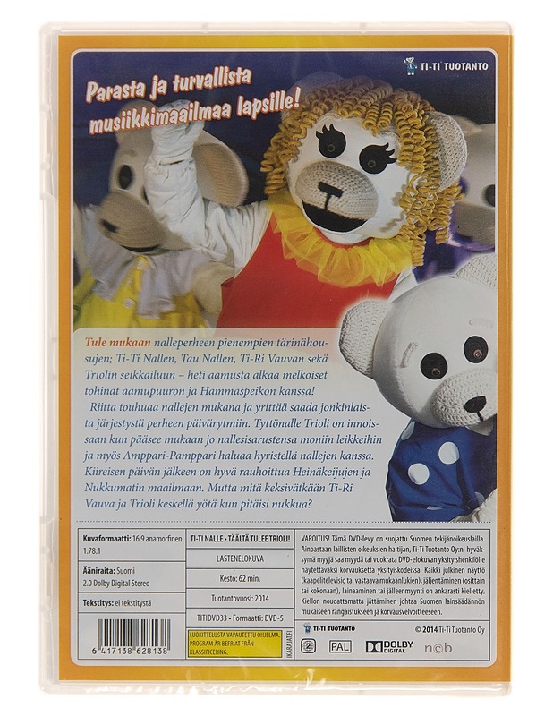 Ti-Ti Nalle & T=C3=A4=C3=A4lt=C3=A4 tulee Trioli! - DVD - DVD-elokuvat - 10105149516 - 1