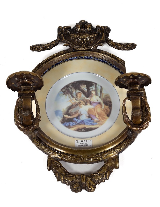 Sein=C3=A4valaisin Worchester posliinilautasella - Designsuosikit - 10105152165 - 0