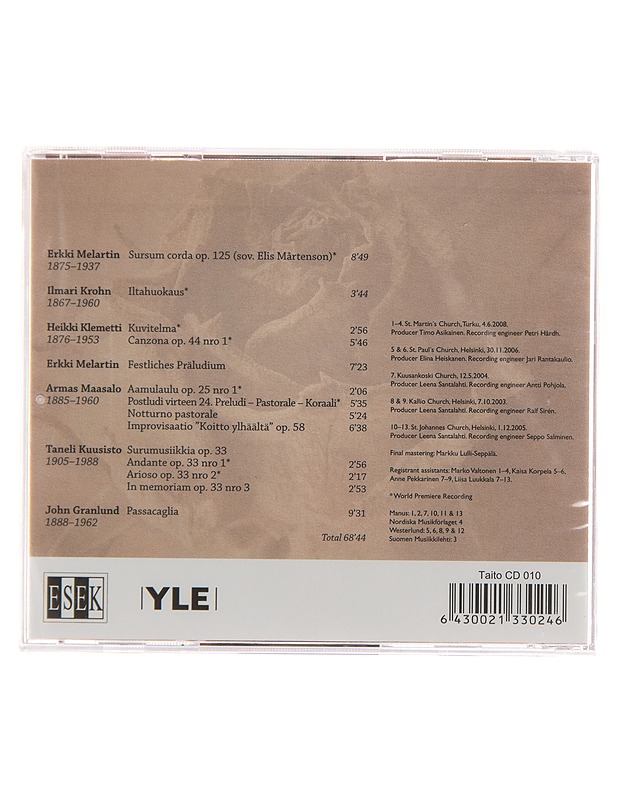 Ville Urponen - Sursum Corda : Rarities of Finnish Organ Music - CD - CD-levyt - 10105165617 - 1