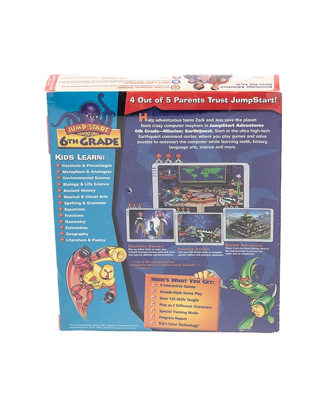 Jump Start Adventures 6th Grade CD-ROM-tietokonepeli - Lasten pelit - 10105166931 - 1