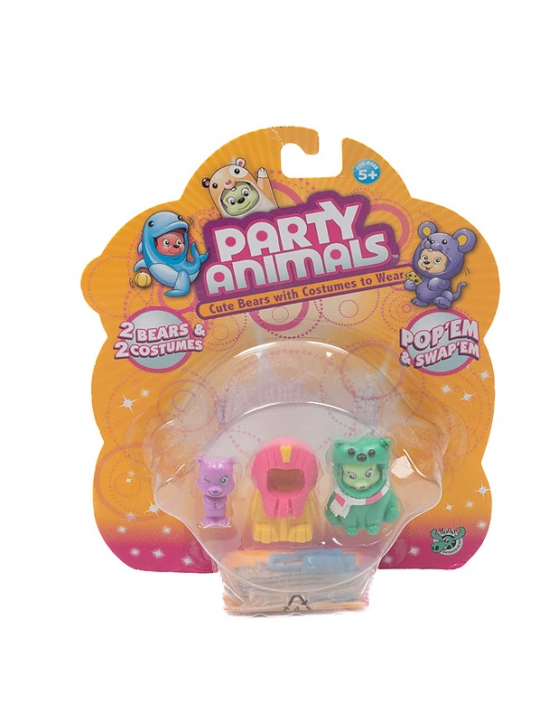 PARTY ANIMALS figuurit, 2 x karhu, 2 x asu - Lasten lelut - 10105168079 - 0