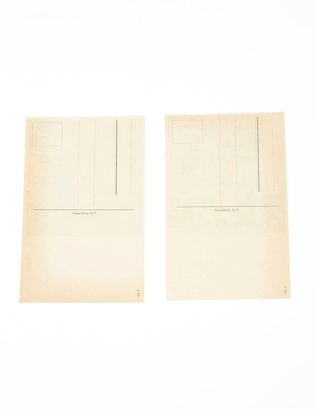 Vintage postikortit 2 kpl -Junaan menossa - Askartelu - 10105169720 - 1