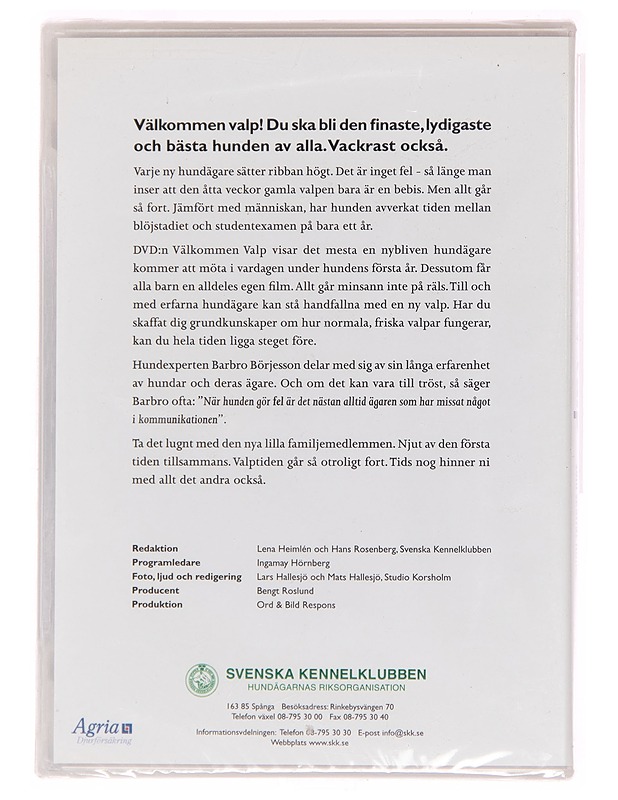 V=C3=A4lkommen valp: information till dig som skaffat hund - DVD - DVD-elokuvat - 10105175857 - 1
