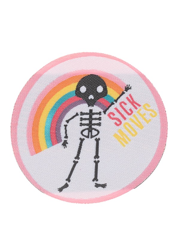 Silitett=C3=A4v=C3=A4 kangasmerkki Sick moves - Ompelu - 10105178022 - 0