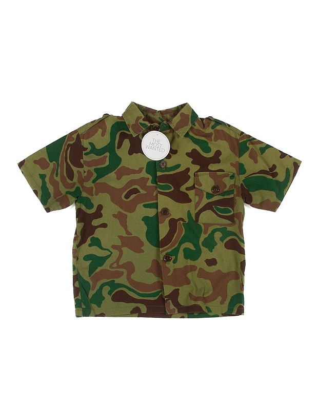 Maastokuvioitu lyhythihainen kauluspaita - The Most Wanted vaatteet ja asusteet - 10105179288 - 0