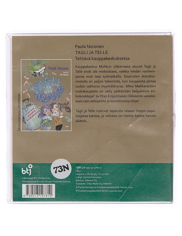 Tagli ja Telle : teht=C3=A4v=C3=A4 kauppakeskuksessa - CD-=C3=A4=C3=A4=
nikirja - CD-levyt - 10105181187 - 1