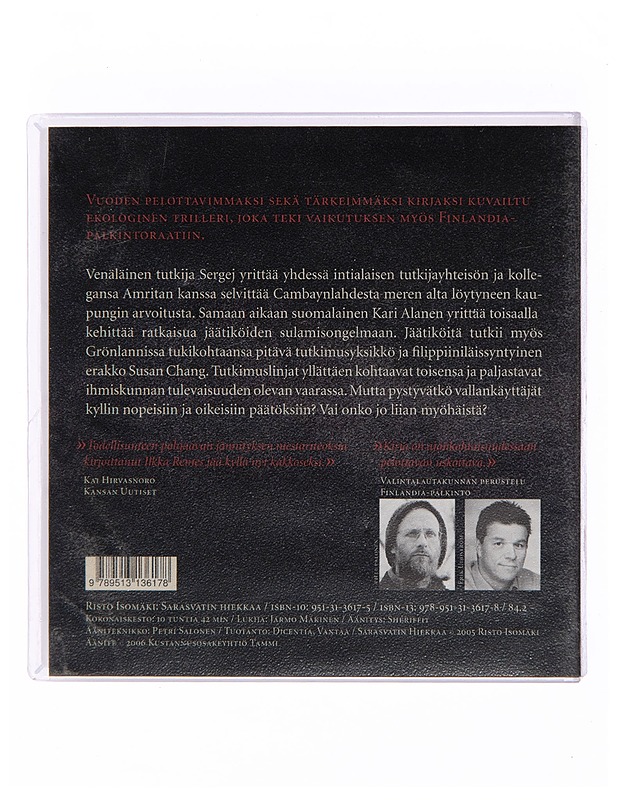 Sarasvatin hiekkaa - CD-=C3=A4=C3=A4nikirja - CD-levyt - 10105181209 - 1