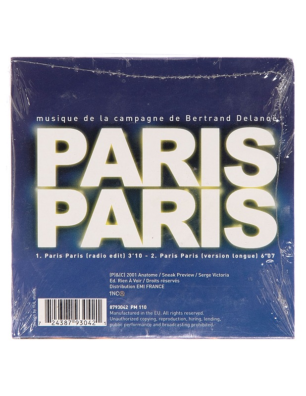 Paris Paris: Musique de la Campagne de Bertrand Delanoe - CD - CD-levyt - 10105182037 - 1