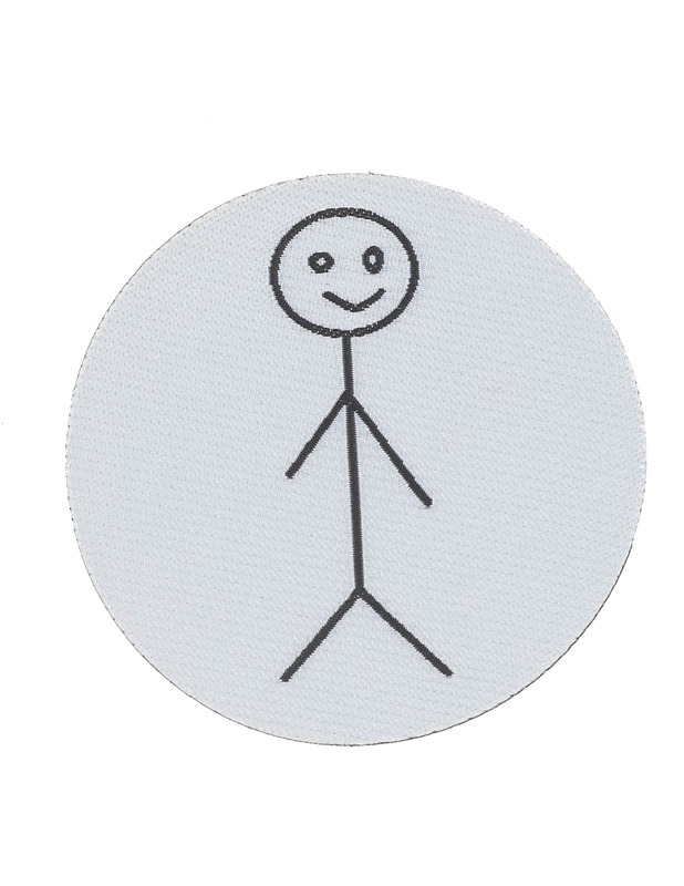 Silitett=C3=A4v=C3=A4 kangasmerkki Stickfigure - Ompelu - 10105182987 - 0