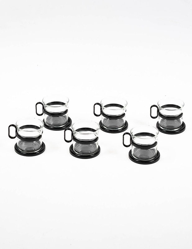 RANDWYCK mokkakuppi alustalla, 6 kpl - Mukit ja kahvikupit - 10105185858 - 1