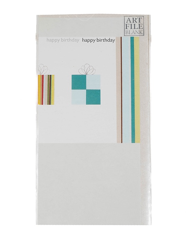 ART FILE BLANK "Happy Birthday" kortti ja kuori - Askartelu - 10105187338 - 0