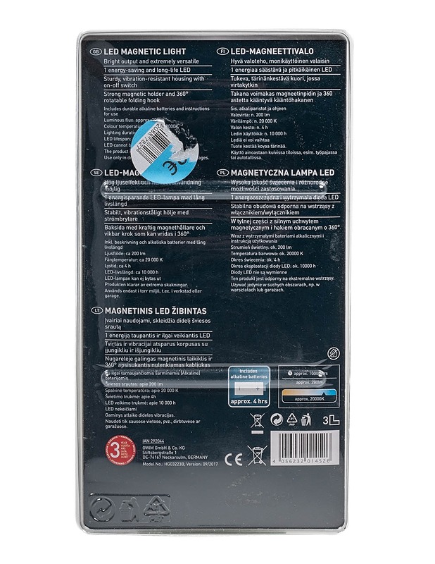 LIVARNO LUX LED-magneettivalo - Muu elektroniikka - 10105187772 - 1