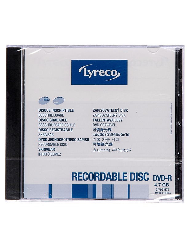 Lyreco - Tyhjä DVD-R - CD-levyt - 10105208887 - 0