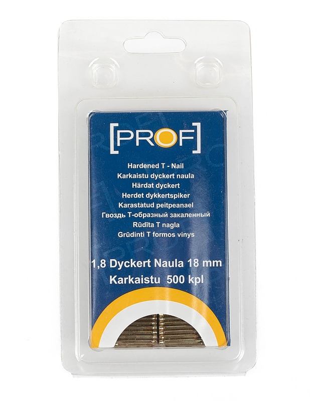 PROF karkaistu Dyckert naula 1.8x18 mm, 500 kpl - Rakennustarvikkeet - 10105209168 - 0