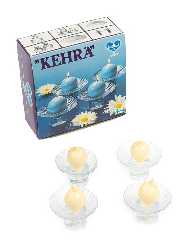 RIIHIMÄEN LASI Kehrä kynttilänjalka, 4 kpl - Designsuosikit - 10105209347 - 0