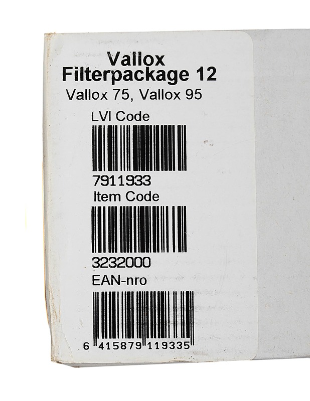 VALLOX suodatinpakkaus - Muut urheiluvälineet ja vapaa-aika - 10105211319 - 1