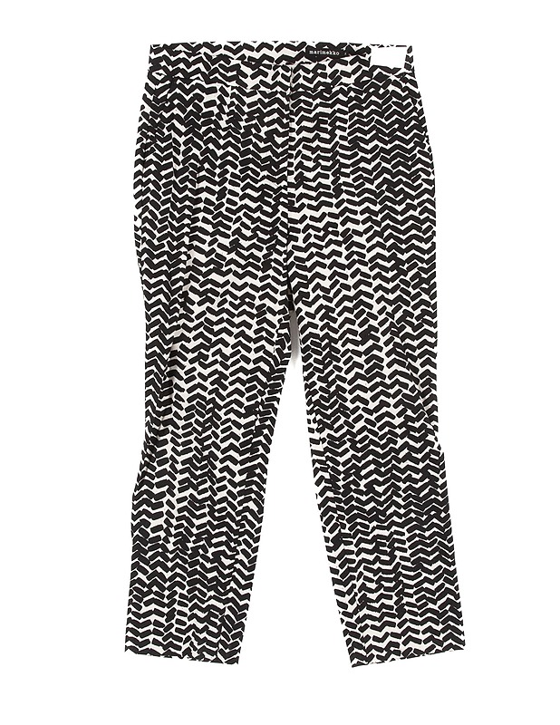 MARIMEKKO Martha Sahalaitaraita housut, 34 - Naisten housut, shortsit ja haalarit - 10105219701 - 0