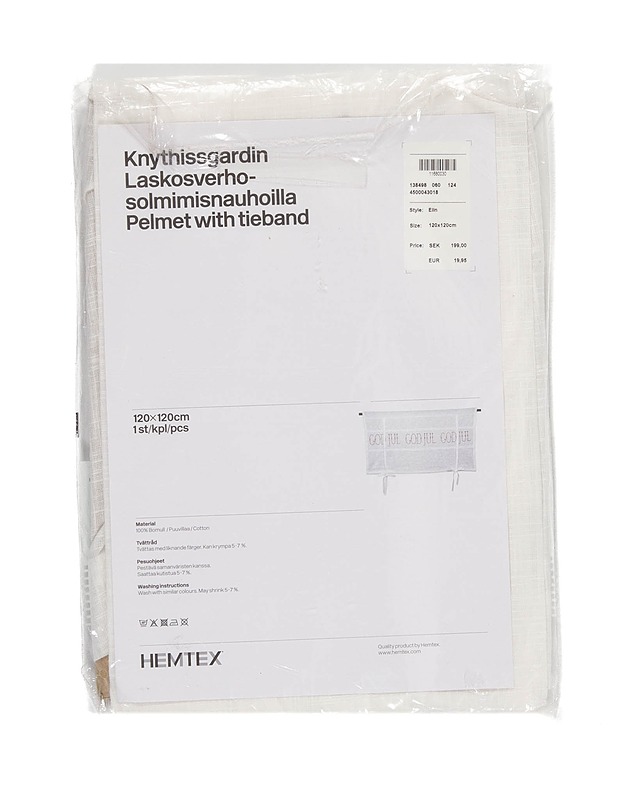 HEMTEX laskosverho, 120x120cm - Verhot ja kapat - 10105220970 - 1