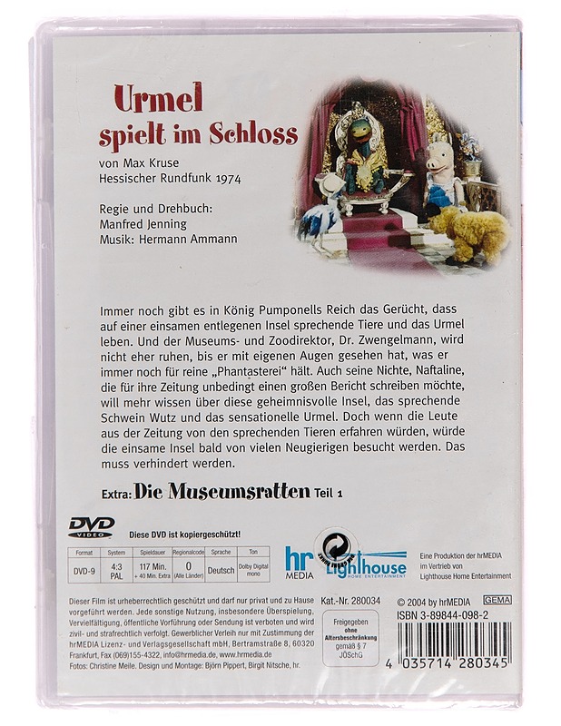 Urmel Spielt Im Schloss - DVD - DVD-elokuvat - 10105222943 - 1