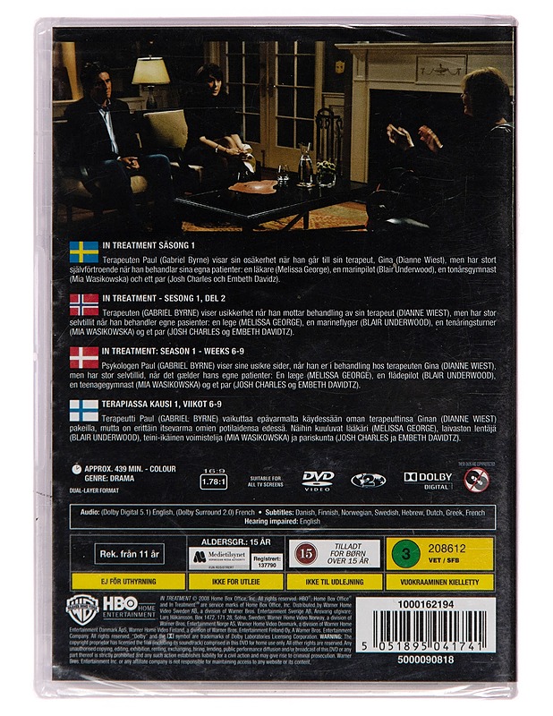 In Treatment : season 1, weeks 6-9 - DVD - DVD-elokuvat - 10105223009 - 1