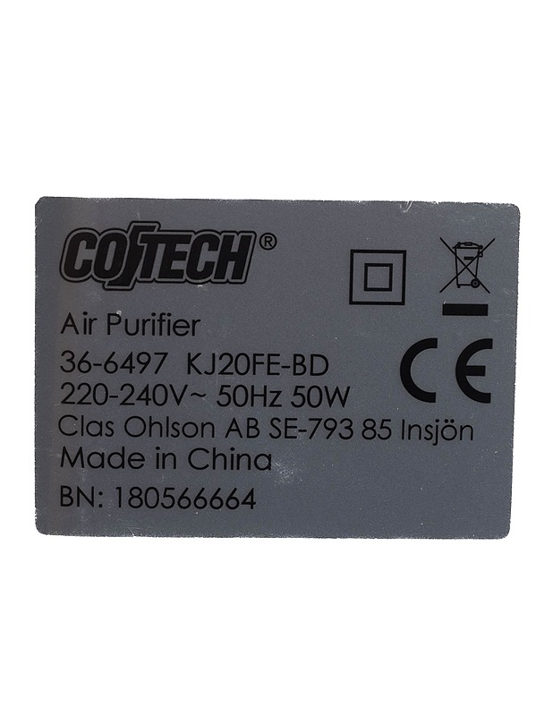 CO/TECH KJ20FE-8D ilmanpuhdistin - Pienkodinkoneet - 10105235116 - 4