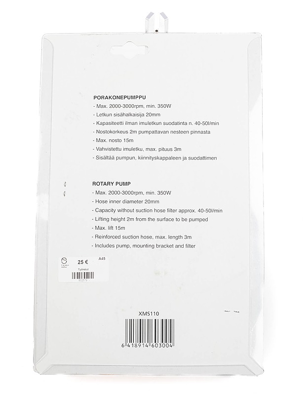 FIXIT XMS110 porakonepumppu - Muut urheiluvälineet ja vapaa-aika - 10105238970 - 2