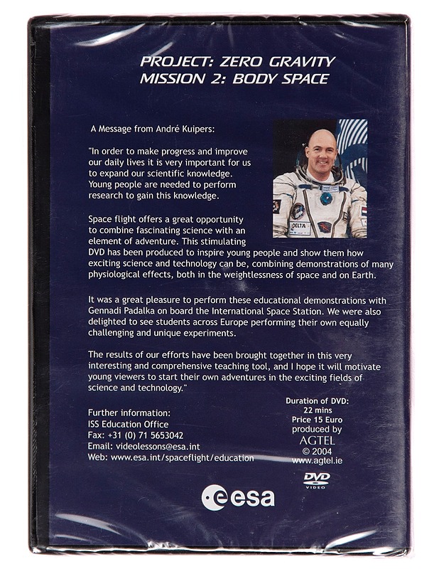 ISS Education Programme: Project Zero Gravity Mission 2: Body Space - DVD - DVD-elokuvat - 10105239259 - 1