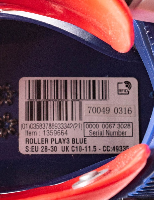 ROLLER PLAY3 lasten rullaluistimet, 28-30 - Muut urheiluvälineet ja vapaa-aika - 10105239370 - 2