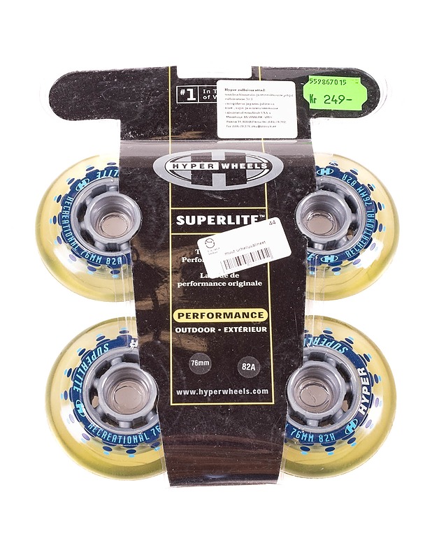 SUPERLITE rullaluistinrengas 76 mm, 4 kpl - Muut urheiluvälineet ja vapaa-aika - 10105239511 - 0