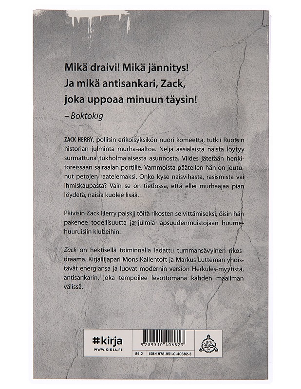 Zack - Mons Kallentoft - Romaanit ja novellit - 10105242042 - 1