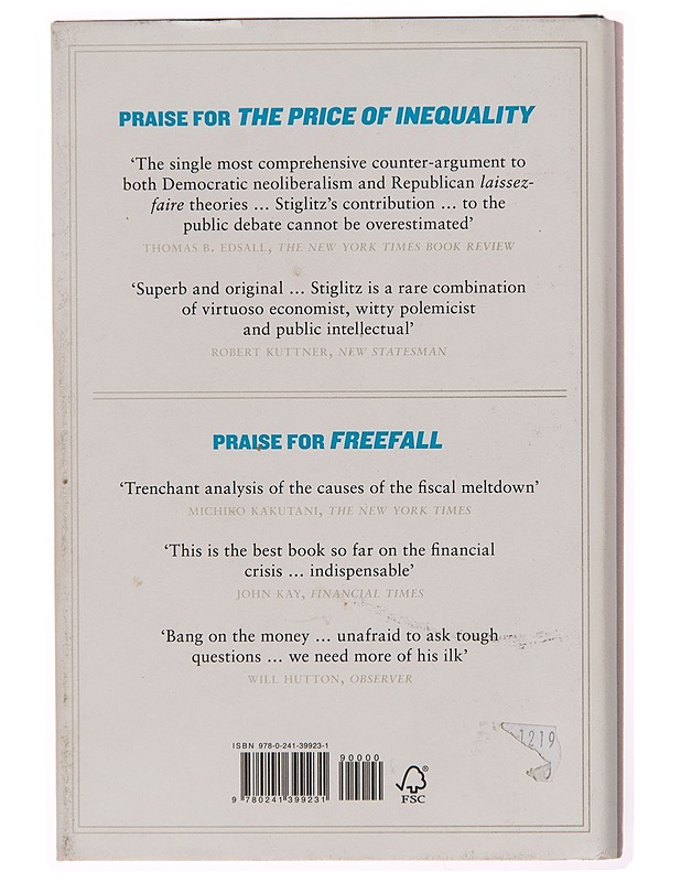 People, power, and profits : progressive capitalism for an age of discontent - Joseph E. Stiglitz - Tietokirjat ja oppaat - 10105242266 - 1