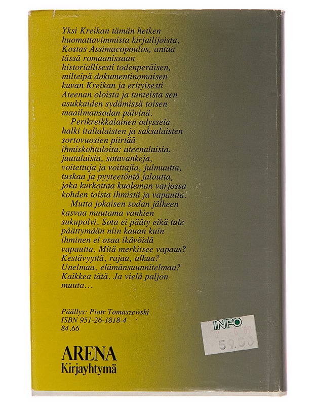 Sarastus - Kostas Assimacopoulos - Romaanit ja novellit - 10105242298 - 1