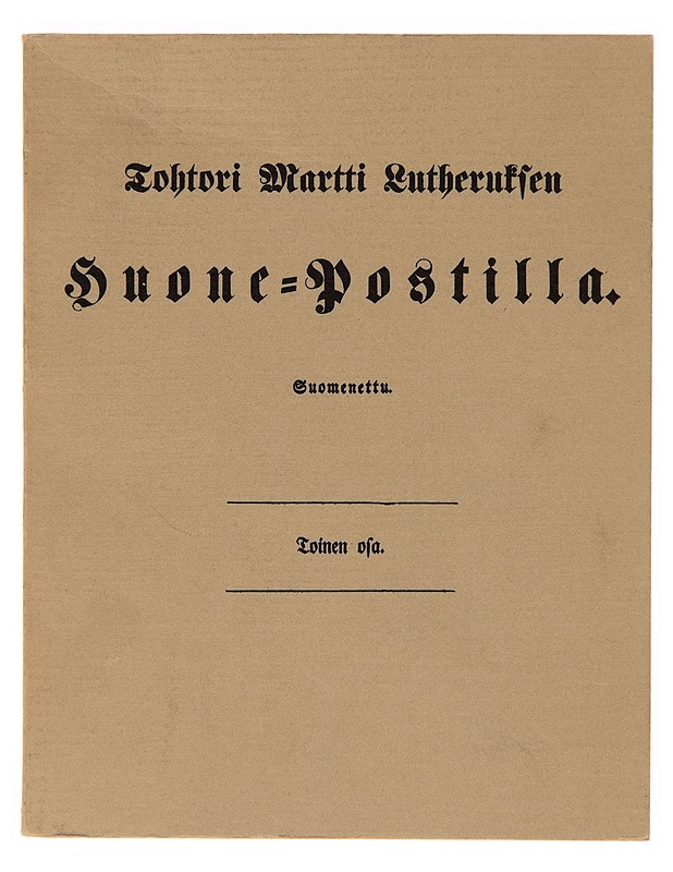 Tohtori Martti Lutherufjen Suone=Postilla - Tietokirjat ja oppaat - 10105242966 - 1