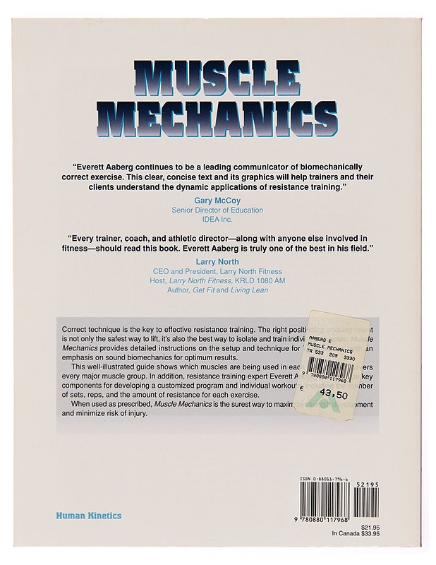 Muscle Mechanics - Everett Aaberg - Hyvinvointikirjat - 10105243431 - 1