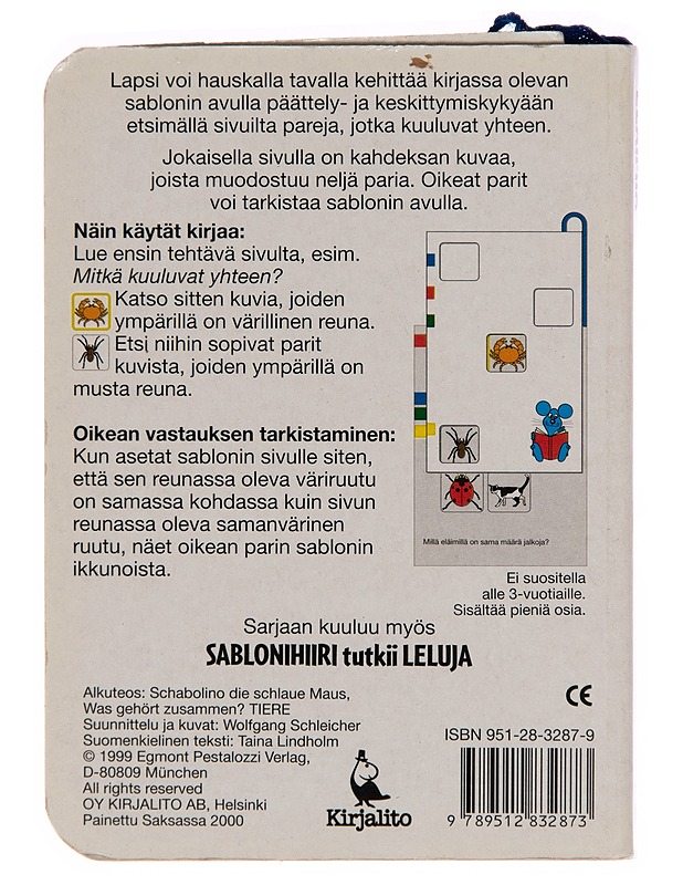 Sablonihiiri tutkii eläimiä - Wolfgang Schleicher - Lastenkirjat - 10105243656 - 1
