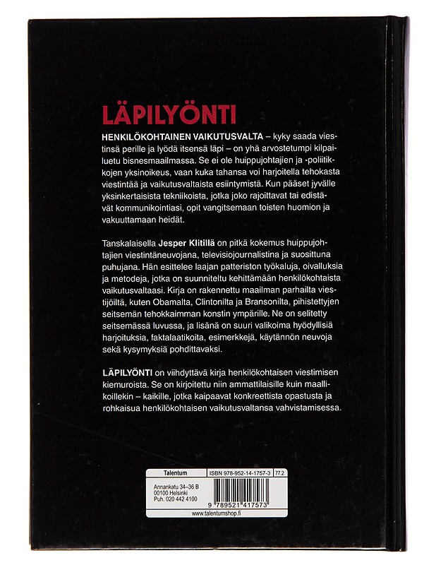 Läpilyönti / 7 konstia kasvattaa henkilökohtaista vaikutusvaltaa - Jesper Klit - Tietokirjat ja oppaat - 10105243866 - 1