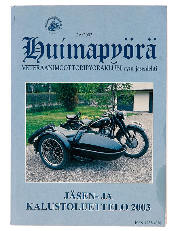 Huimapyörä : Veteraanimoottoripyöräklubi ry:n jäsenlehti - Veteraanimoottoripyöräklubi - Harrastekirjat - 10105243886 - 0