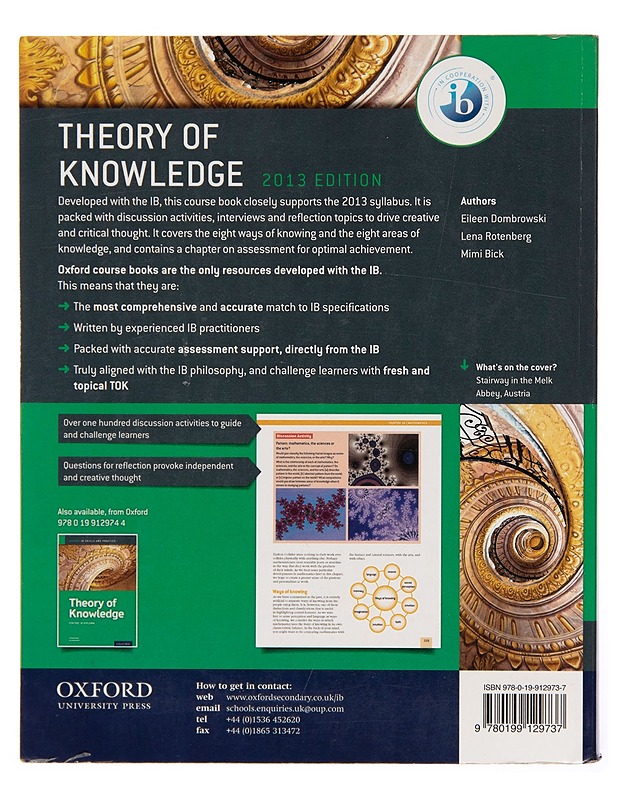 Theory of knowledge / for the IB diploma - Eileen Dombrowski - Tietokirjat ja oppaat - 10105244938 - 1