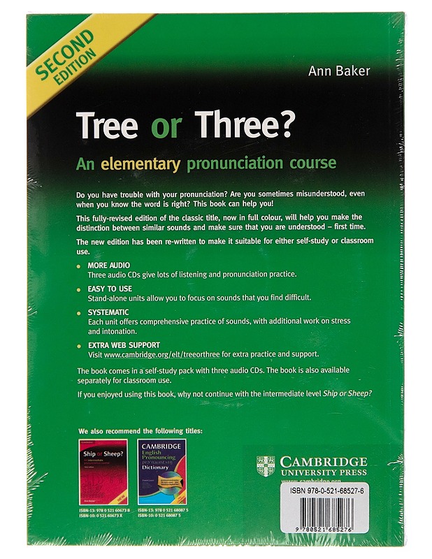 Tree or three? / an elementary pronunciation course - Ann Baker - Matkaoppaat ja sanakirjat - 10105244960 - 1